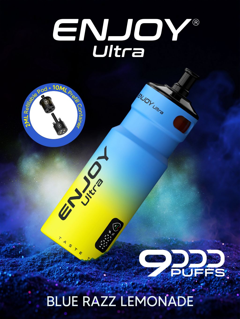 Buy Enjoy Ultra 9000 Vape Kit Box of 5 - Blue Razz Lemonade