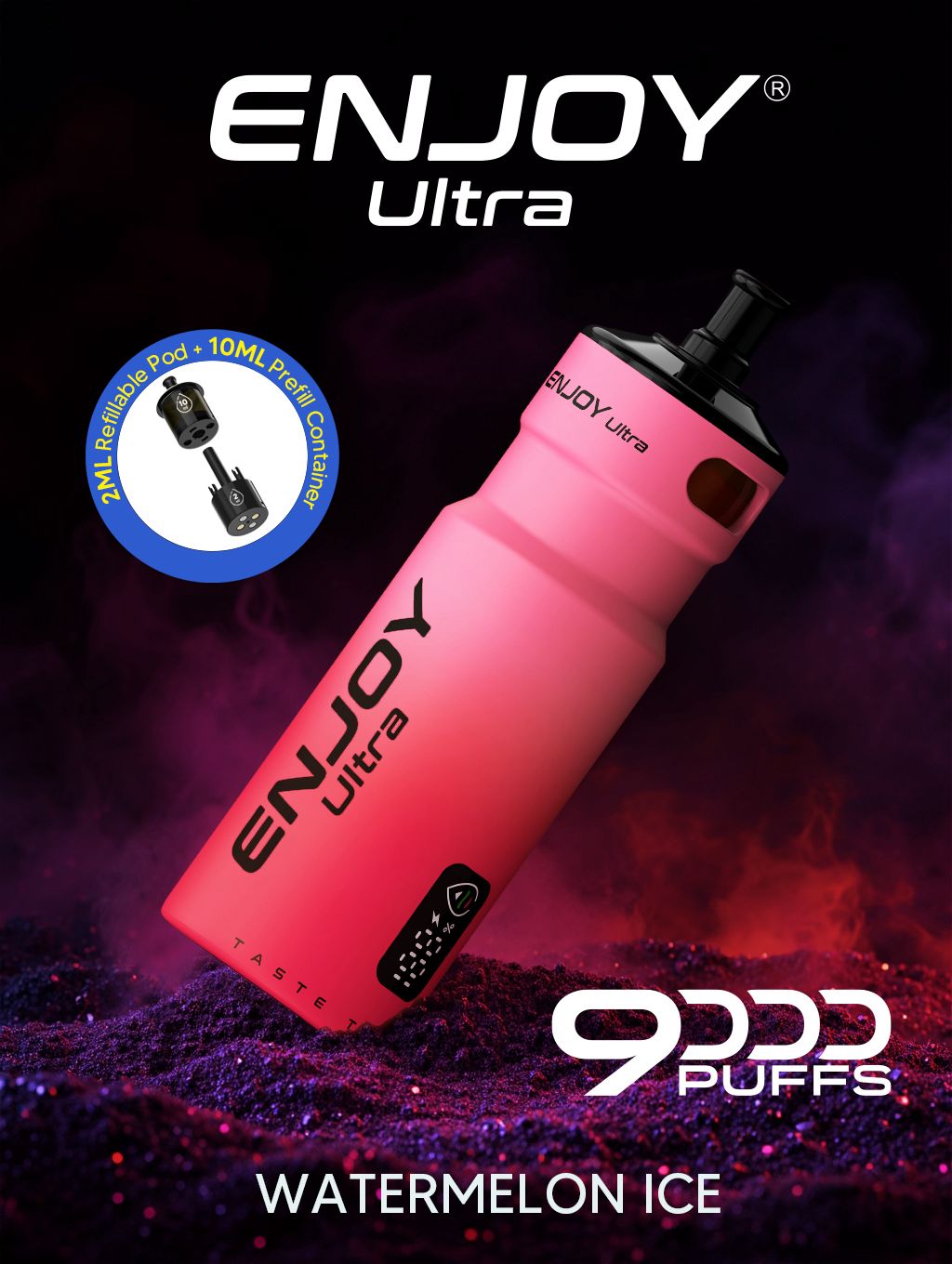 Buy Enjoy Ultra 9000 Vape Kit Box of 5 - Watermelon Ice