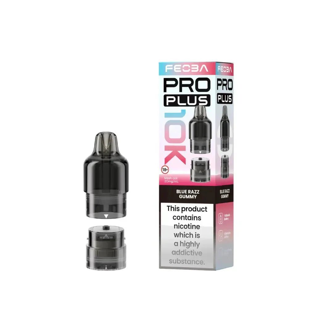 Buy Feoba Pro Plus 10k Replacement Pods Pack of 5 - Blue Razz Gummy