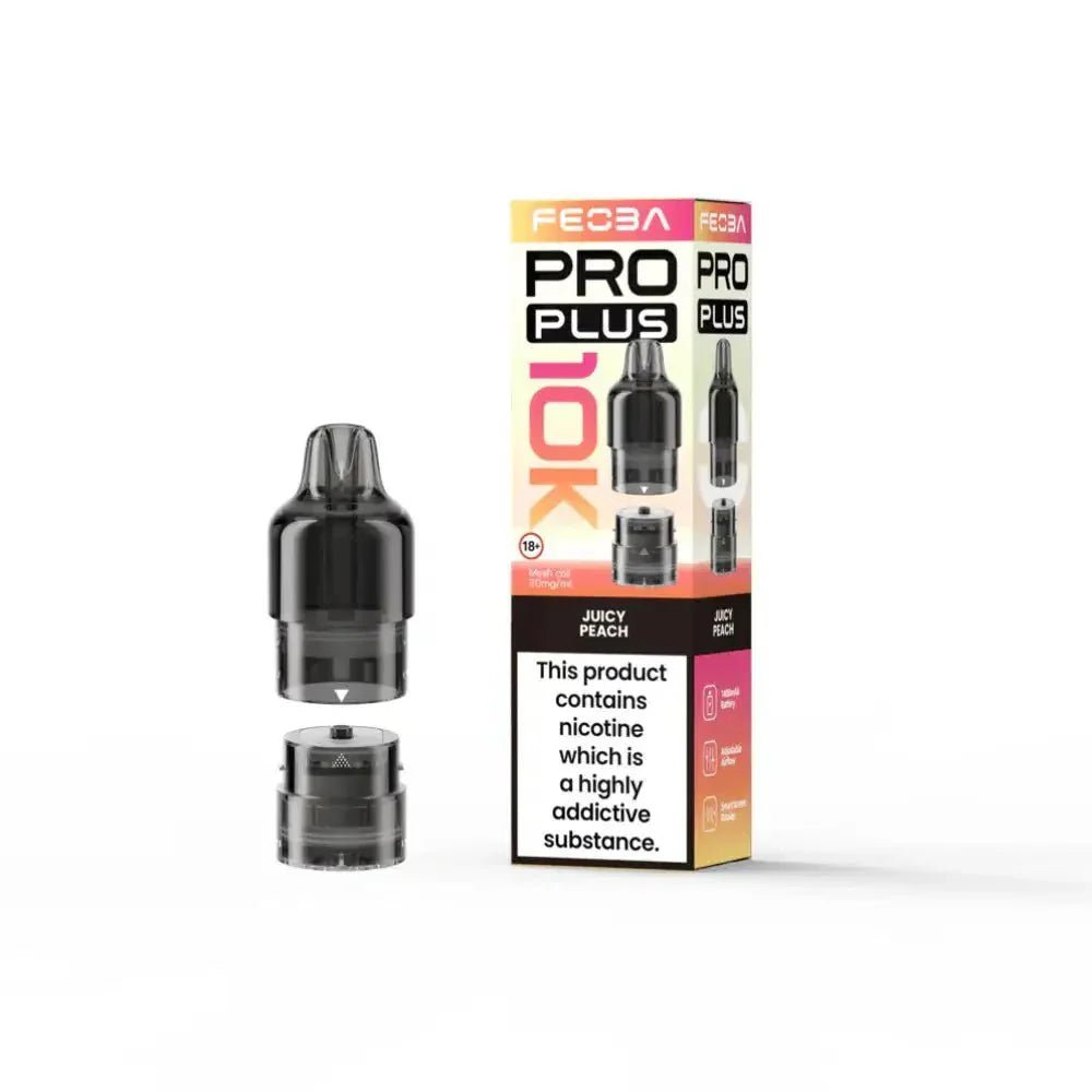 Buy Feoba Pro Plus 10k Replacement Pods Pack of 5 - Juicy Peach