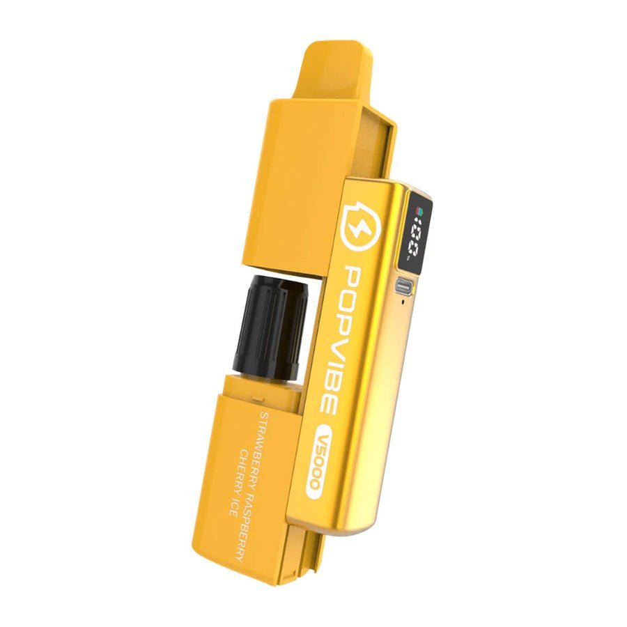 Buy Geekvape PopVibe V5000 Pod Vape Pack of 5 - Strawberry Raspberry Cherry Ice