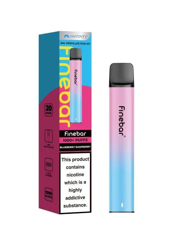 Buy Hayati Finebar 1000 Prefilled Pod Kit - Blueberry Raspberry