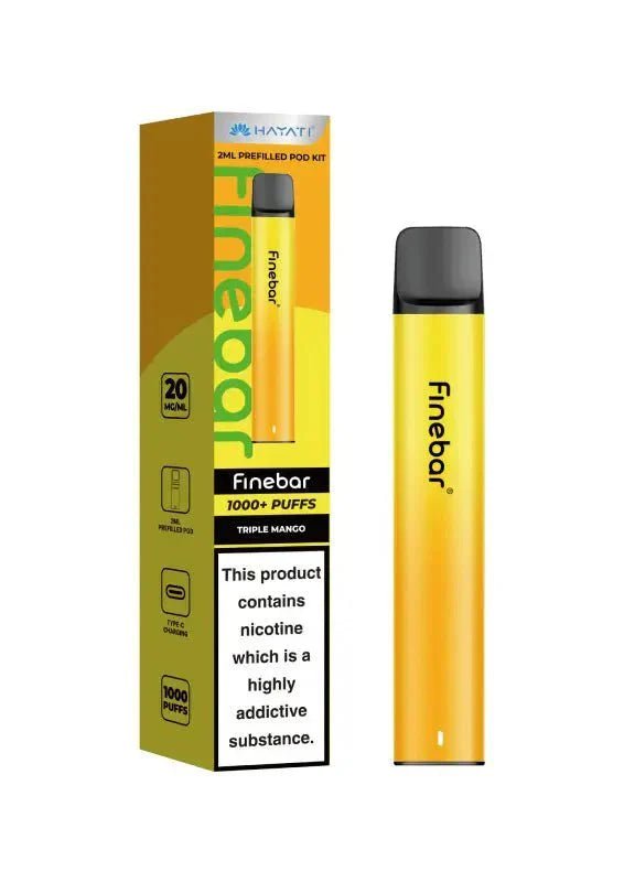 Buy Hayati Finebar 1000 Prefilled Pod Kit - Triple Mango