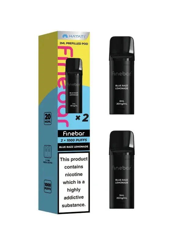 Buy Hayati Finebar 1000 Replacement Pods - Blue Razz Lemonade