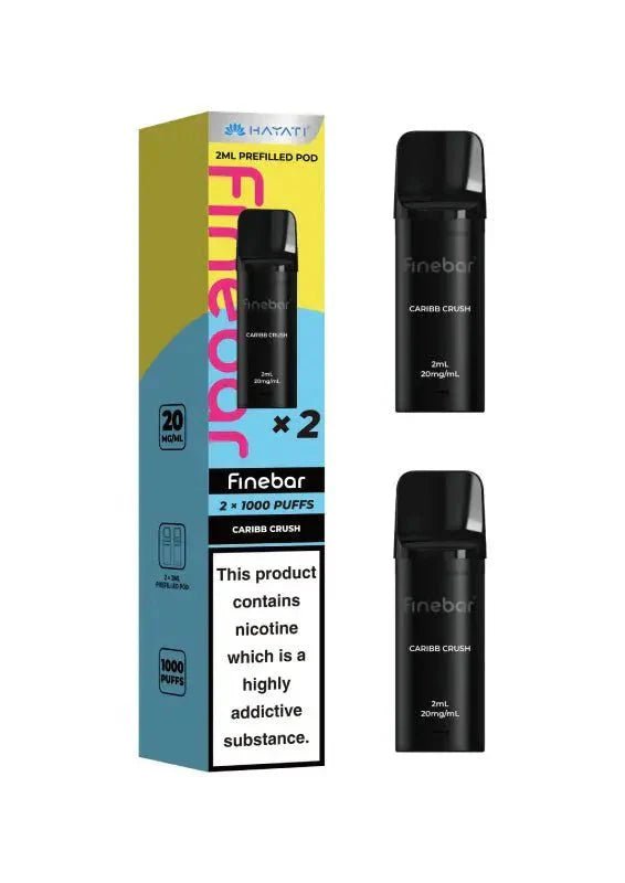Buy Hayati Finebar 1000 Replacement Pods - Caribb Crush