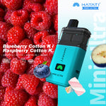 Buy Hayati Mini Ultra 1500 Disposable Vape Box of 5 - Blueberry Cotton K / Raspberry Cotton K