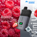 Buy Hayati Mini Ultra 1500 Disposable Vape Box of 5 - Strawberry Raspberry Ice