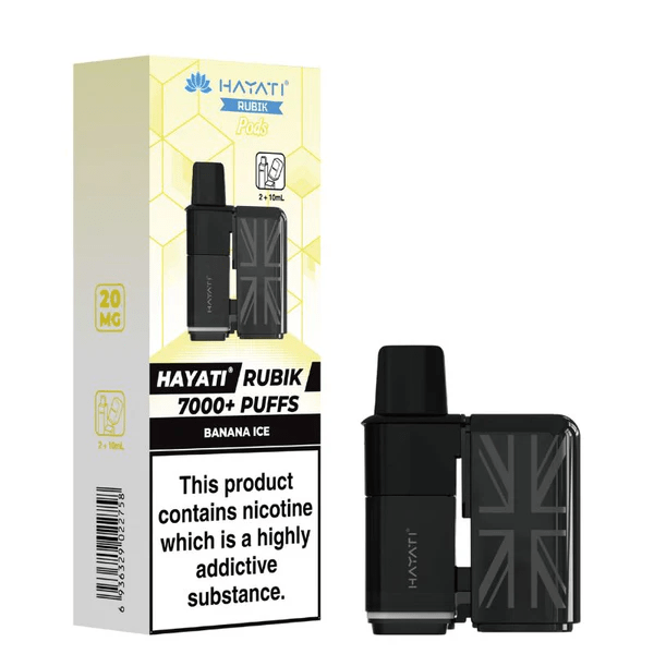 Buy Hayati Rubik 7000 Replacement Pods Pack of 5 - Banana Ice