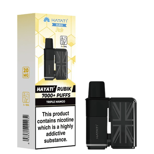 Buy Hayati Rubik 7000 Replacement Pods Pack of 5 - Triple Mango