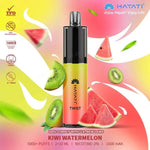 Buy Hayati Twist 5000 Puffs prefilled kit Vape Box of 5 - Kiwi Watermelon