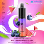Buy Hayati Twist 5000 Puffs prefilled kit Vape Box of 5 - Watermelon Blueberry