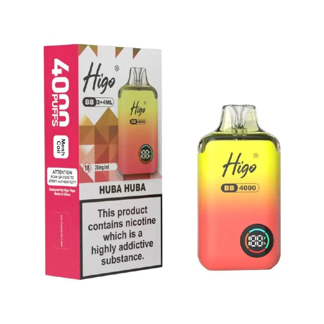 Buy Higo BB 4000 Vape Kit Box of 10 - Huba Buba