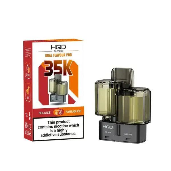 Buy HQD Glow Air 35K Prefilled Pods - Cola Ice/Fantasi Ice