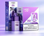 Buy HQD Glow Air 70K Prefilled Vape Box of 5 - Kiwi Passionfruit Guava + Strawberry Kiwi