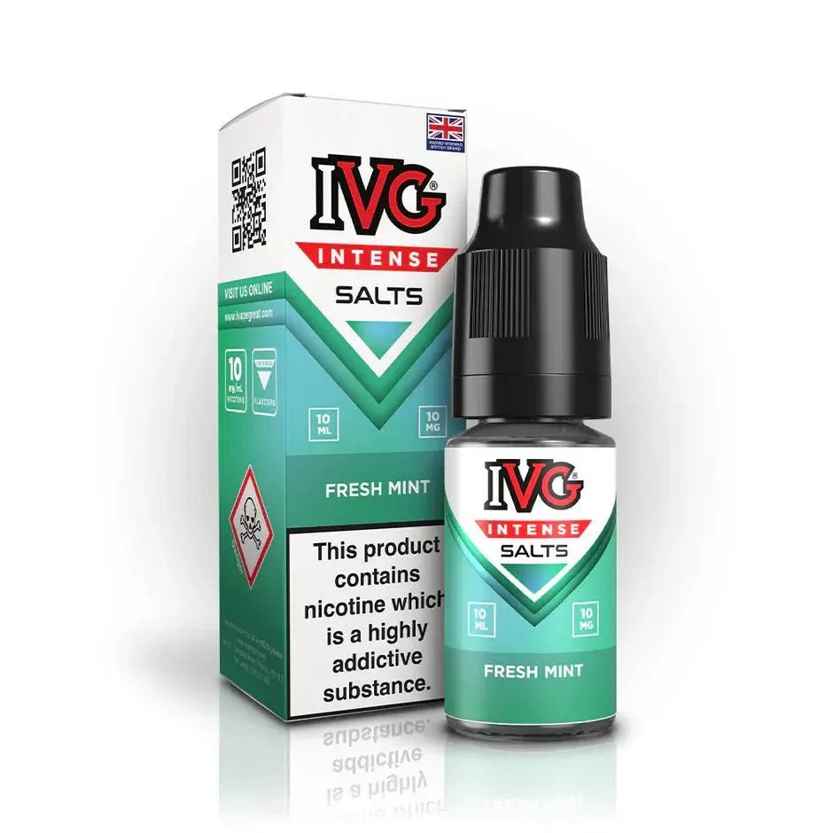 Buy IVG Intense Nic Salts | Box of 10 - Fresh Mint