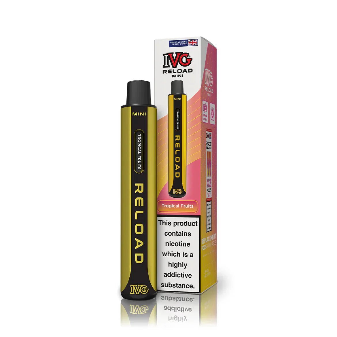 Buy IVG Reload Mini Pod Vape Kit Box Of 10 - Tropical Fruits