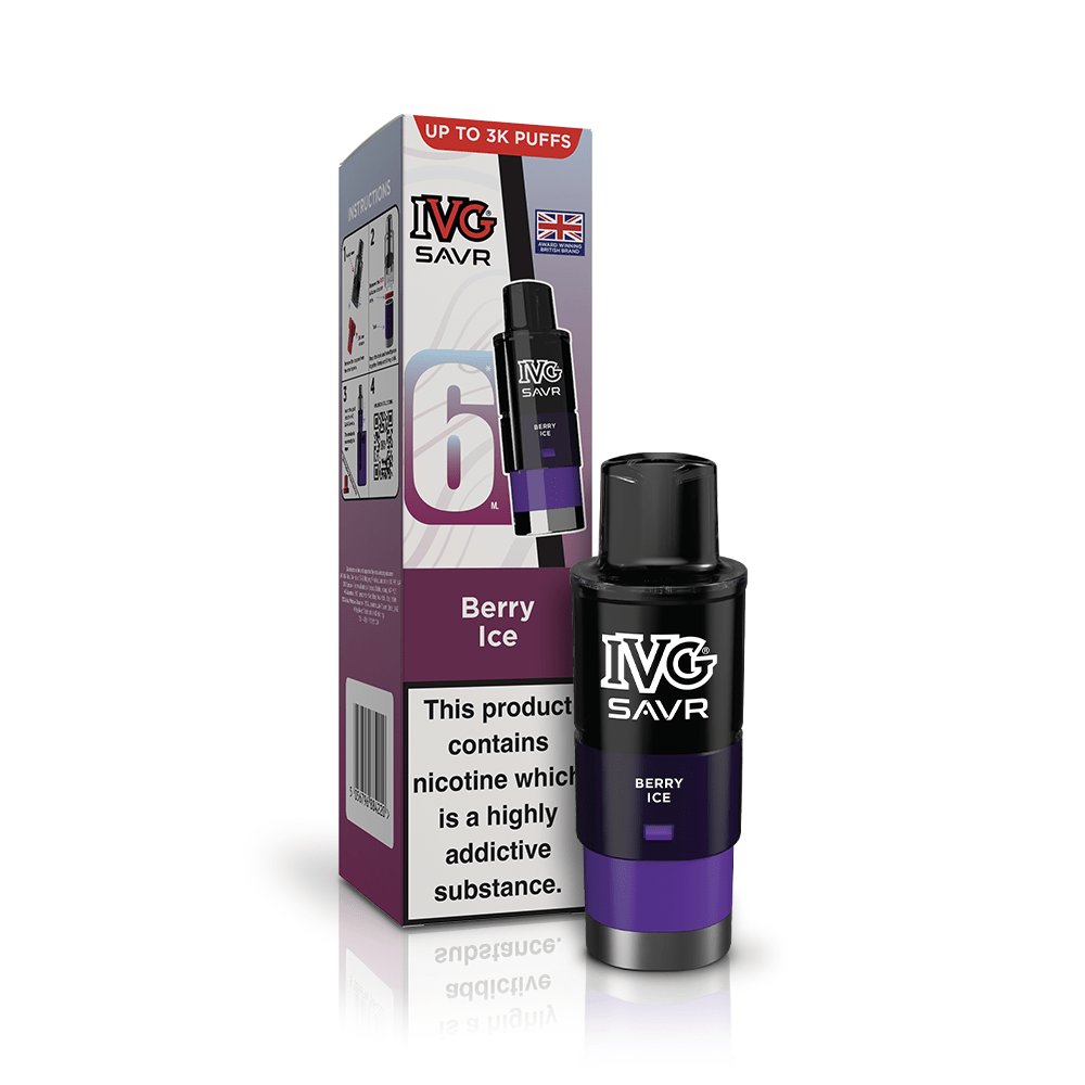 Buy IVG SAVR 3000 Replacement Pods - Berry Ice