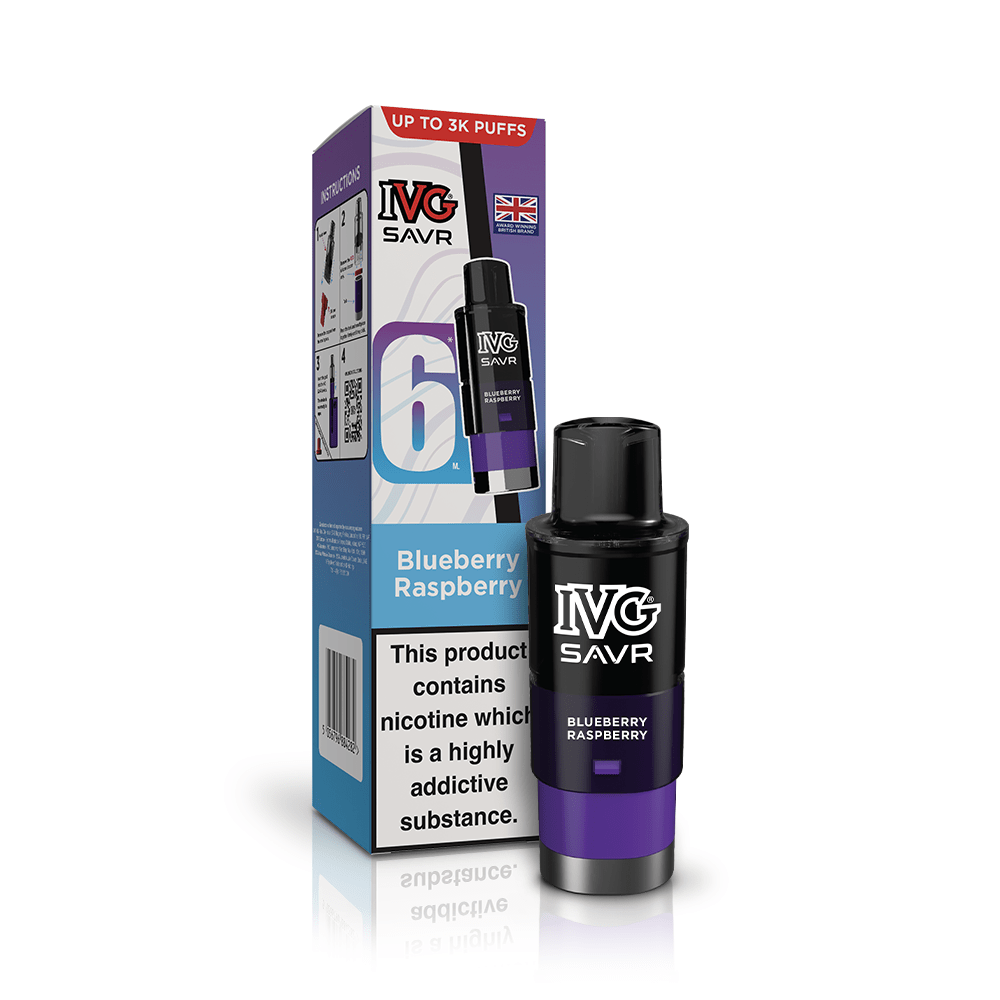 Buy IVG SAVR 3000 Replacement Pods - Blueberry Raspberry