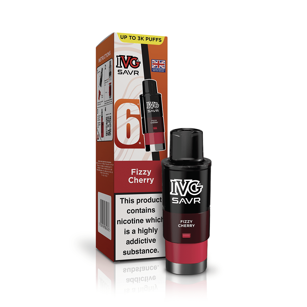 Buy IVG SAVR 3000 Replacement Pods - Fizzy Cherry