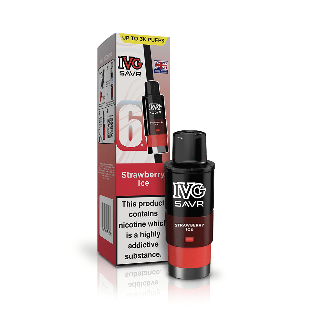 Buy IVG SAVR 3000 Replacement Pods - Strawberry Ice