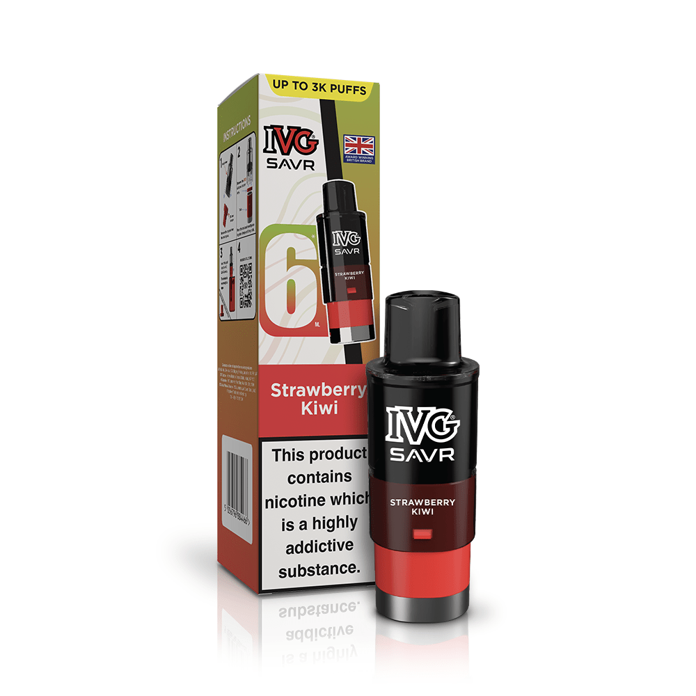 Buy IVG SAVR 3000 Replacement Pods - Strawberry Kiwi