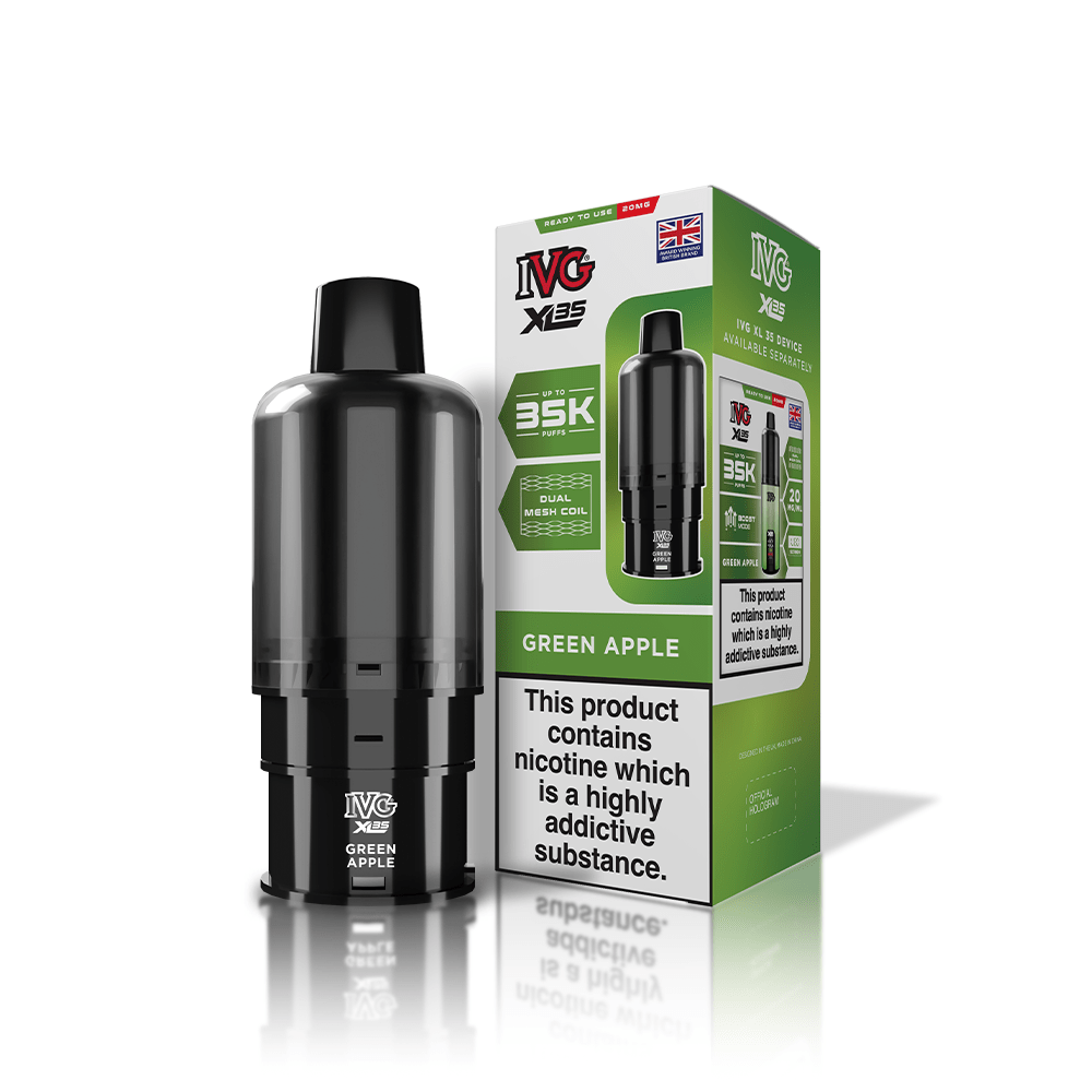 Buy IVG XL 35K Prefilled Pods - Green Apple