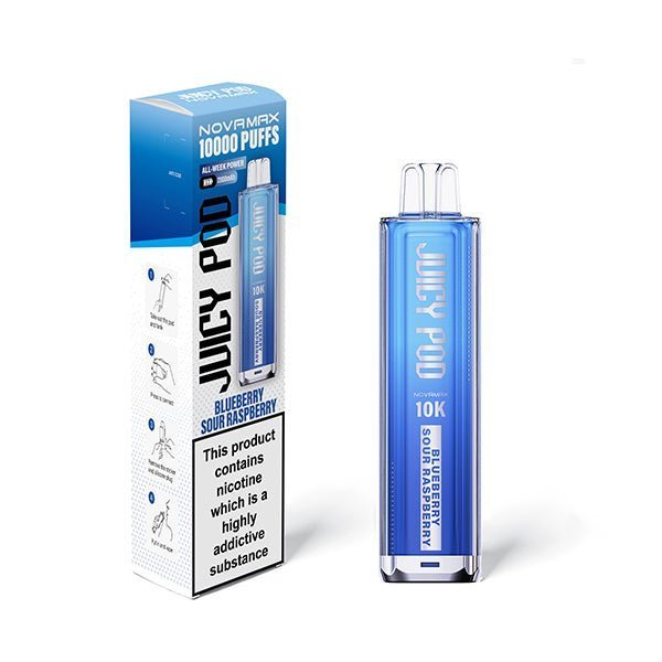Buy Juicy Pod Novamax 10k Vape Kit - (BOX OF 5) - Blueberry Sour Raspberry
