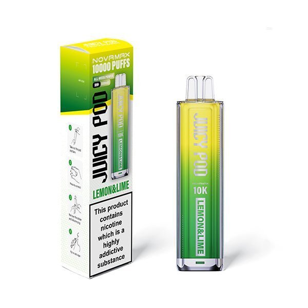 Buy Juicy Pod Novamax 10k Vape Kit - (BOX OF 5) - Lemon &Lime