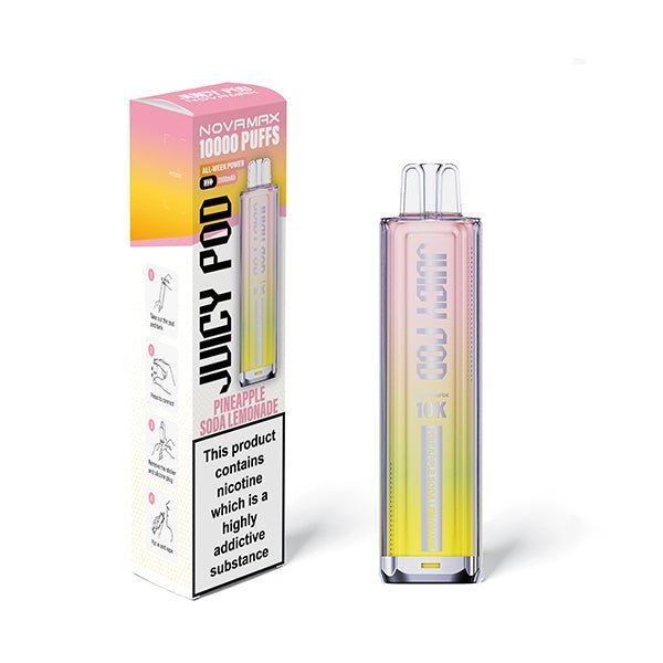 Buy Juicy Pod Novamax 10k Vape Kit - (BOX OF 5) - Pineapple Soda Lemonade