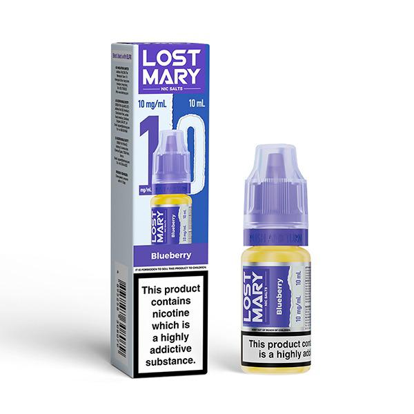 Buy Lost Mary Nic Salt 10ml E - Liquid Box of 10 - Blueberry