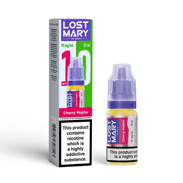 Buy Lost Mary Nic Salt 10ml E - Liquid Box of 10 - Cherry Mojito