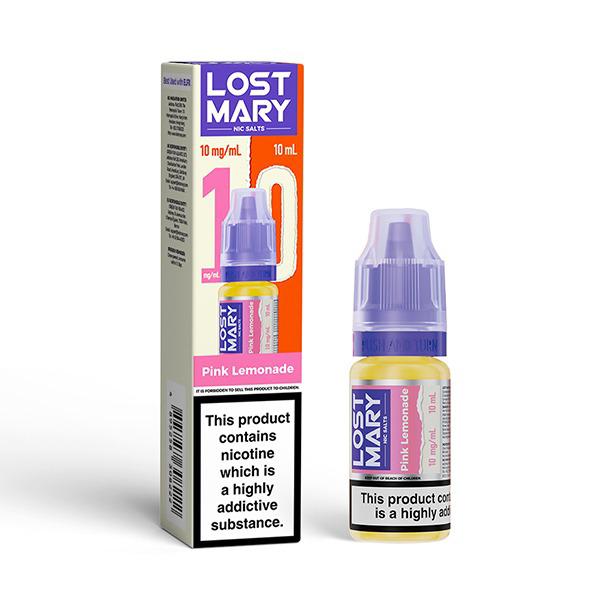 Buy Lost Mary Nic Salt 10ml E - Liquid Box of 10 - Pink Lemonade