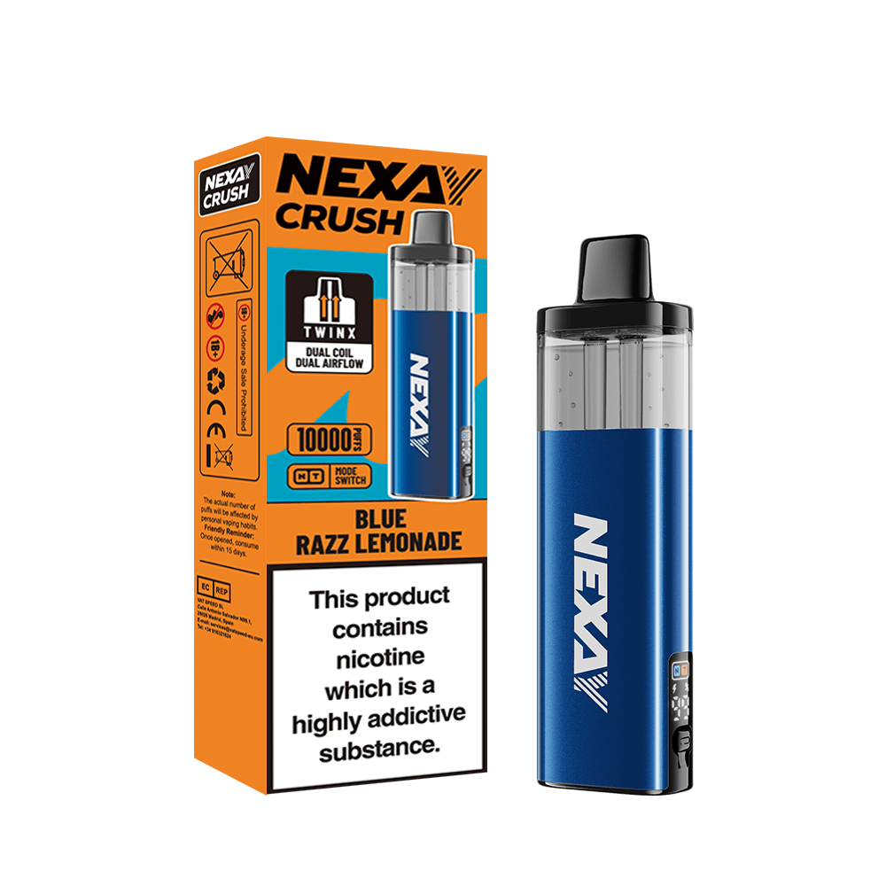 Buy Nexay Crush 10k Vape Kit Box of 5 - Blue Razz Lemonade