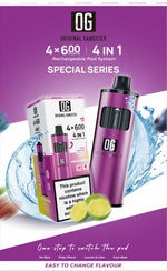 Buy OG Original Gangster 2400 4 in 1 Vape Device Pack of 5 - Special Series