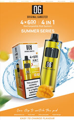 Buy OG Original Gangster 2400 4 in 1 Vape Device Pack of 5 - Summer Series