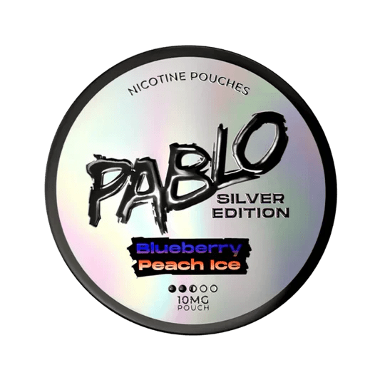 Buy Pablo Silver Edition Nicotine Pouches Pack of 10 - Blueberry Peach Ice