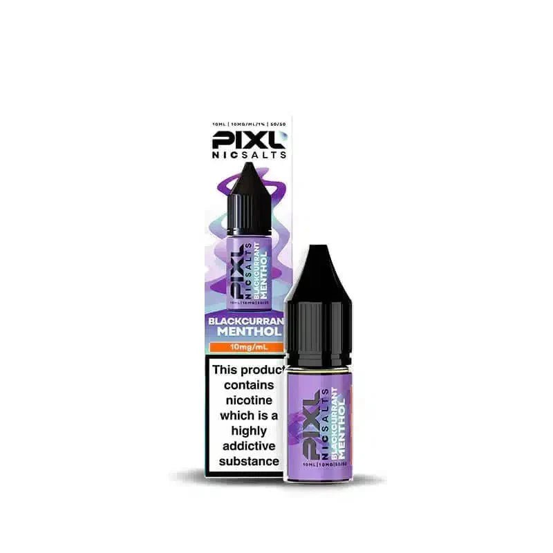 Buy PIXL Nic Salt 10ml E - Liquids Box of 10 - Blackcurrant Menthol