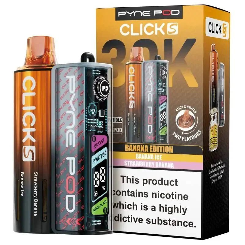 Buy Pyne Pod Click S 30K Pod Vape Kit Pack of 5 - Banana Edition