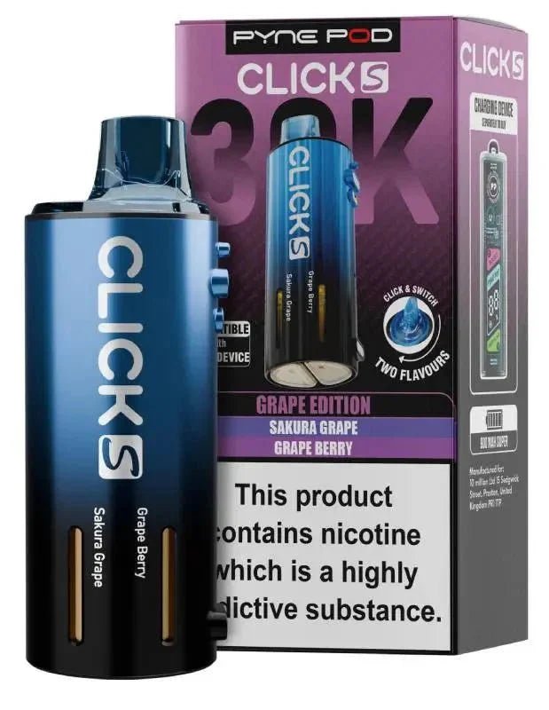 Buy Pyne Pod Click S 30K Replacement Pods Pack of 5 - Grape Edition