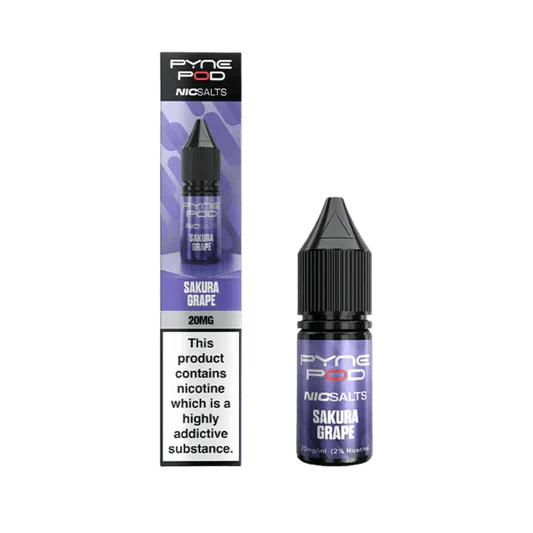 Buy Pyne Pod Nic Salts 10ml E-liquid Box of 10 - Sakura Grape