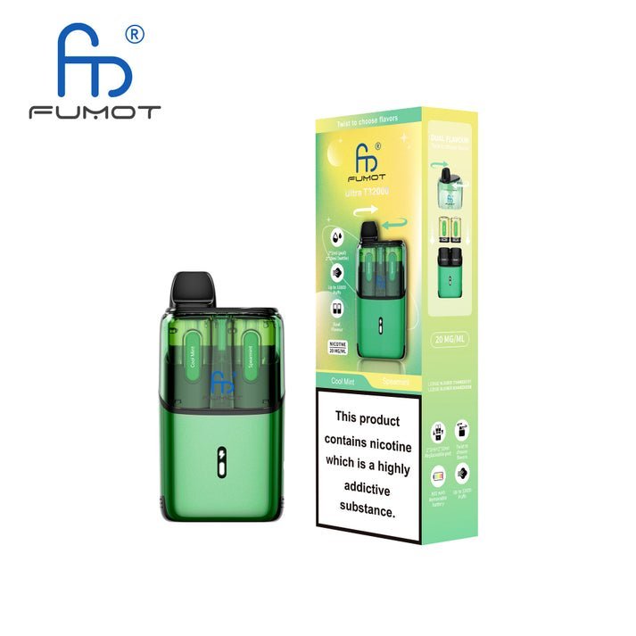 Buy RandM Fumot T32000 Ultra Prefilled Pod Kit Pack of 5 - Cool Mint / Spearmint