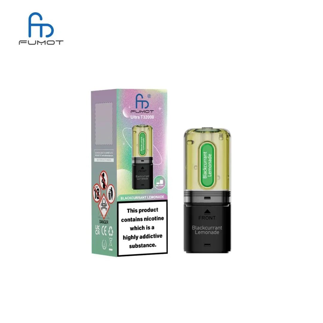 Buy RandM Fumot T32000 Ultra Replacement Pods Pack of 5 - Blackcurrant Lemonade
