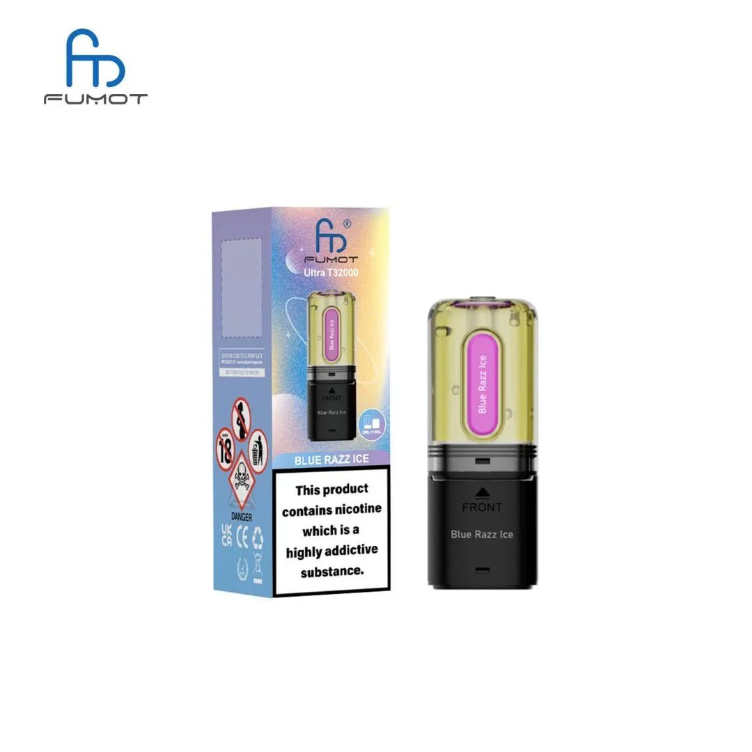 Buy RandM Fumot T32000 Ultra Replacement Pods Pack of 5 - Blue Razz Ice