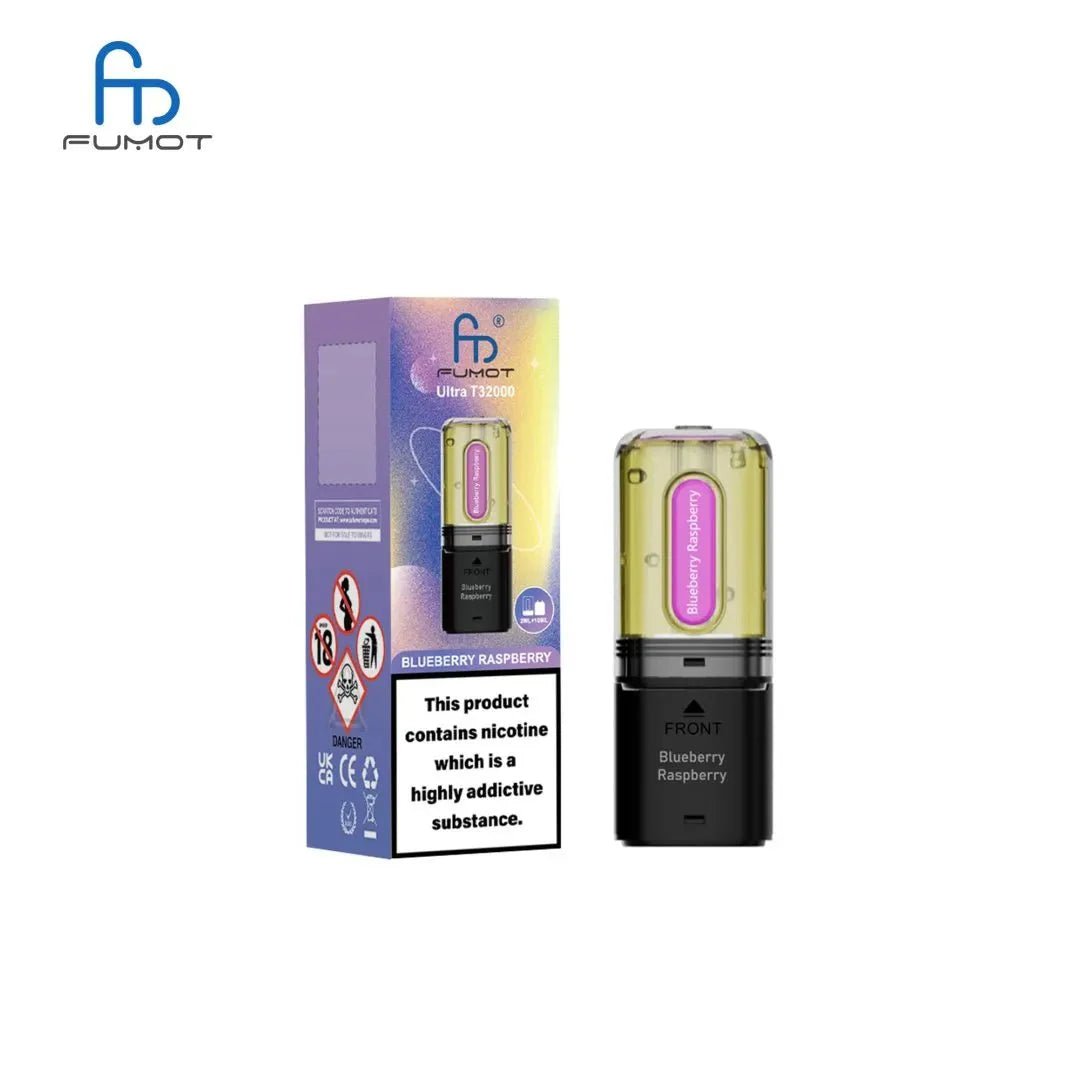 Buy RandM Fumot T32000 Ultra Replacement Pods Pack of 5 - Blueberry Raspberry