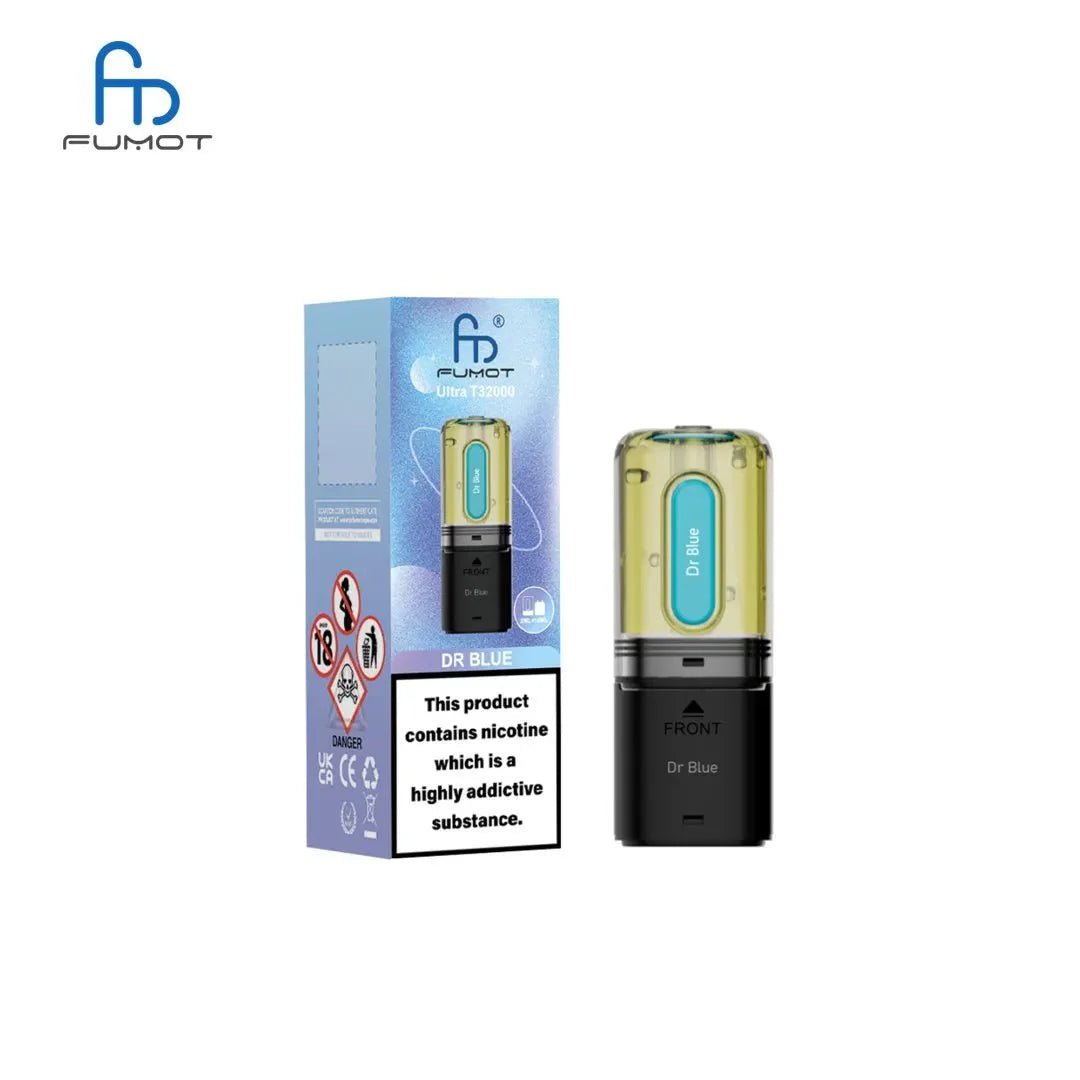 Buy RandM Fumot T32000 Ultra Replacement Pods Pack of 5 - Dr Blue