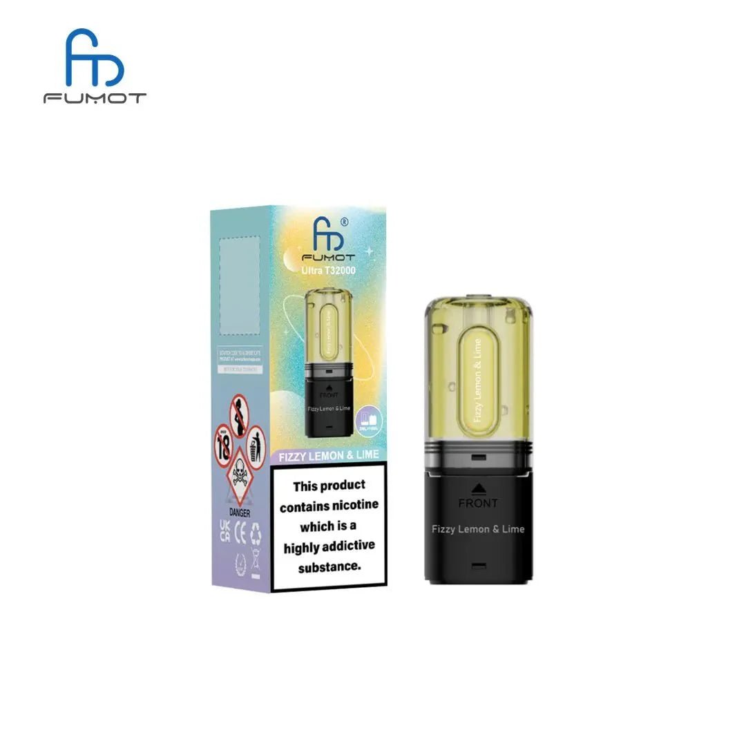 Buy RandM Fumot T32000 Ultra Replacement Pods Pack of 5 - Fizzy Lemon & Lime
