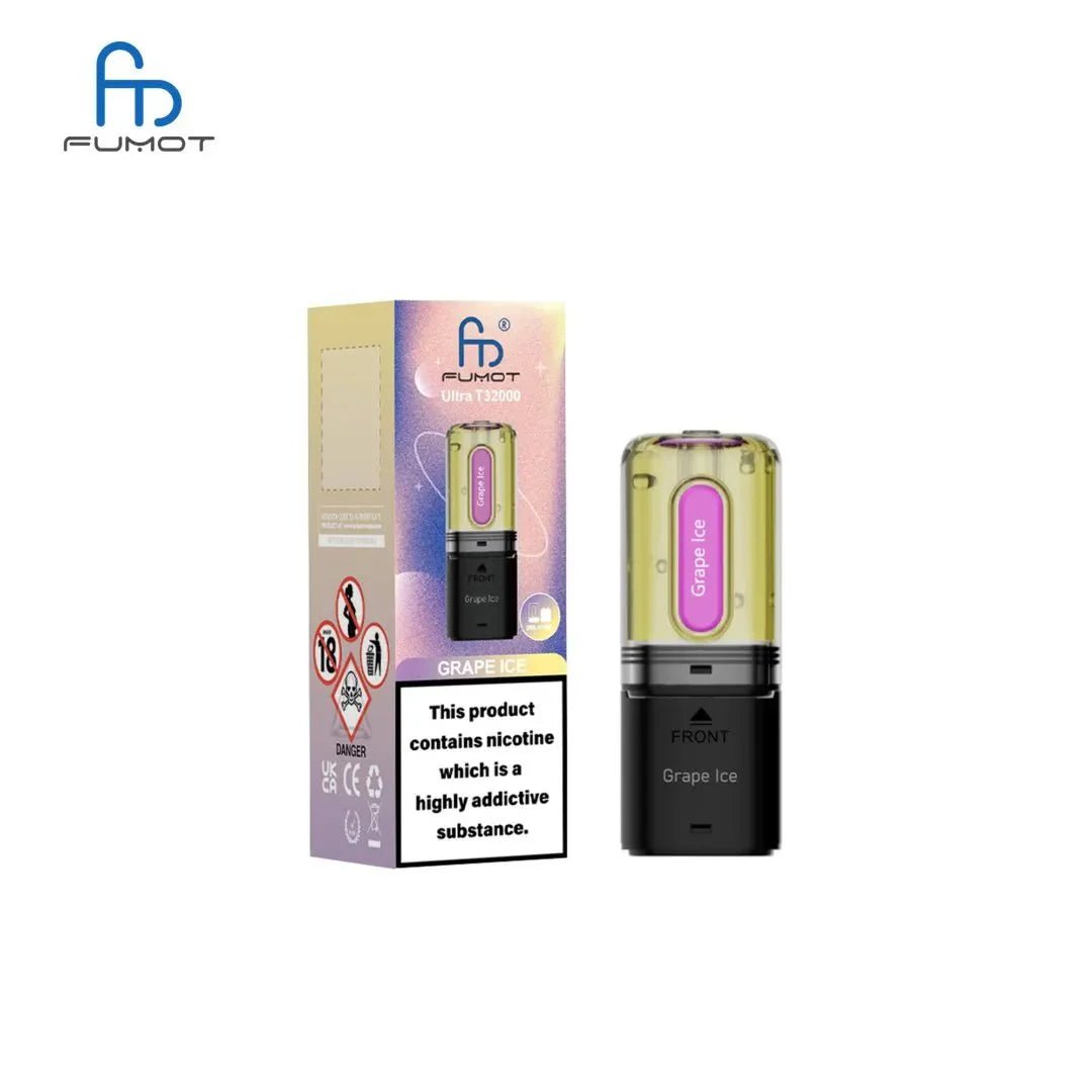 Buy RandM Fumot T32000 Ultra Replacement Pods Pack of 5 - Grape Ice