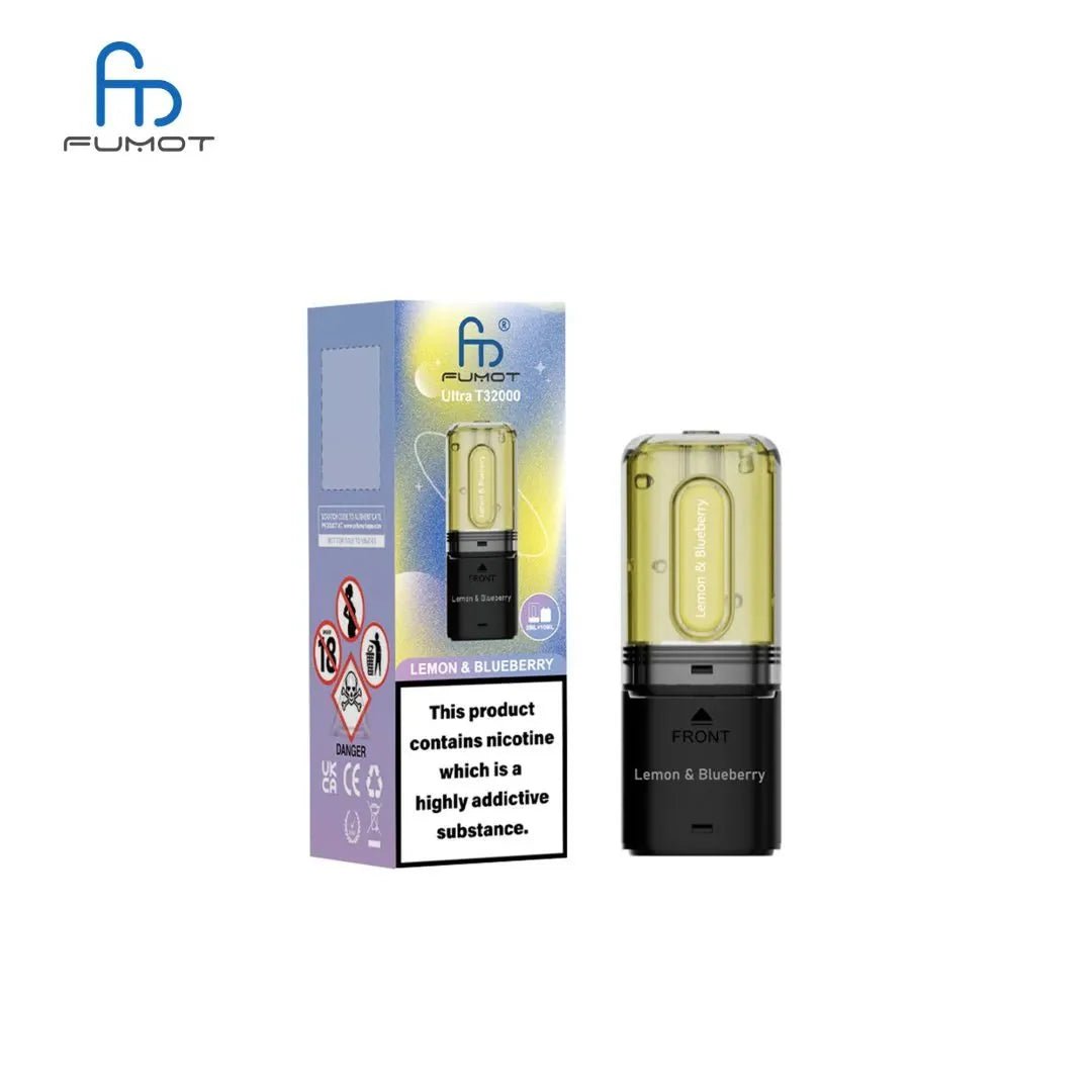 Buy RandM Fumot T32000 Ultra Replacement Pods Pack of 5 - Lemon & Blueberry