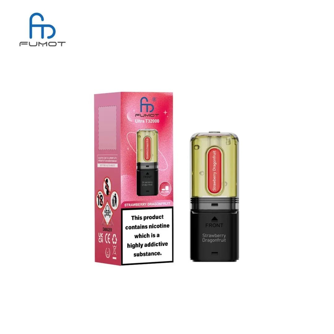 Buy RandM Fumot T32000 Ultra Replacement Pods Pack of 5 - Strawberry Dragonfruit