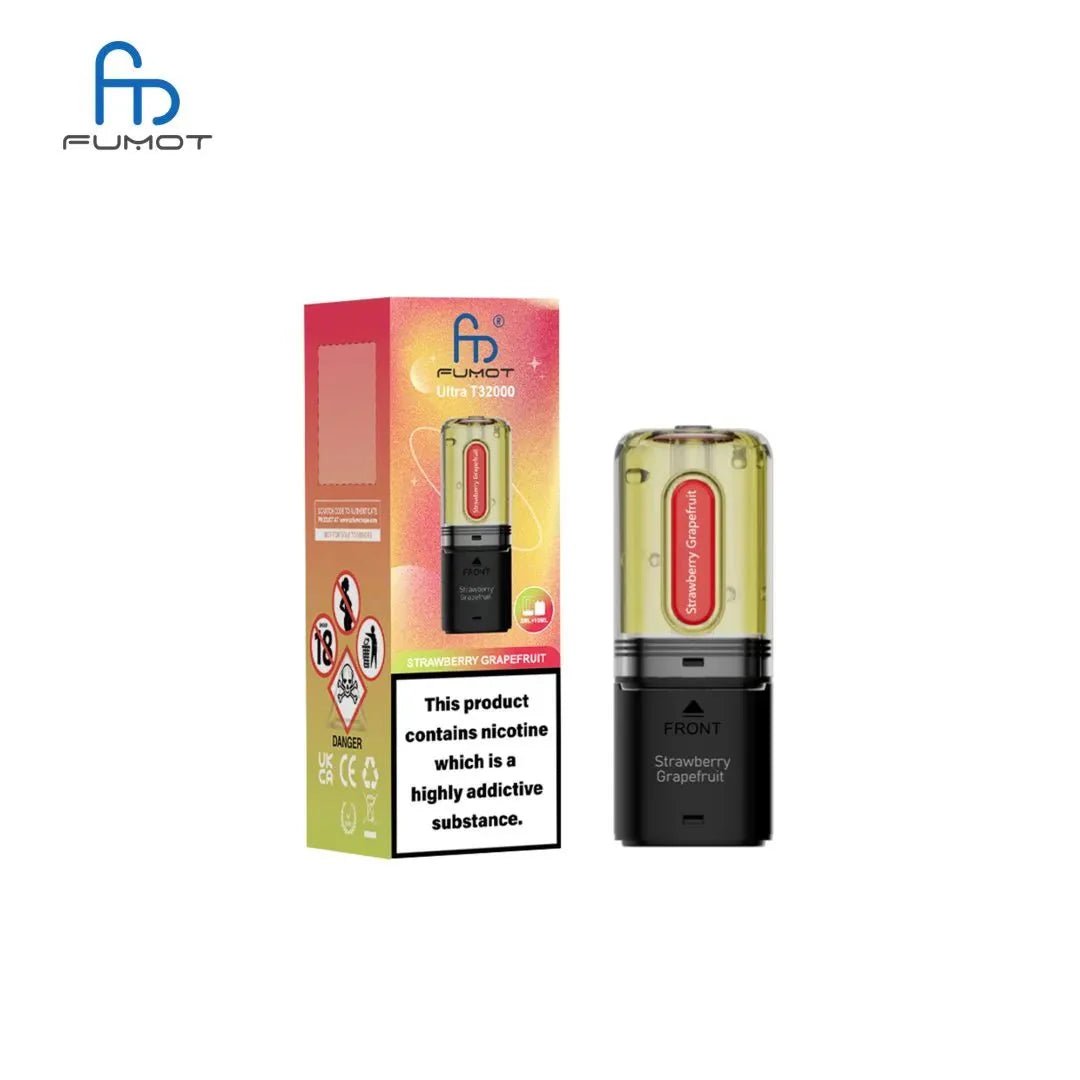 Buy RandM Fumot T32000 Ultra Replacement Pods Pack of 5 - Strawberry Grapefruit